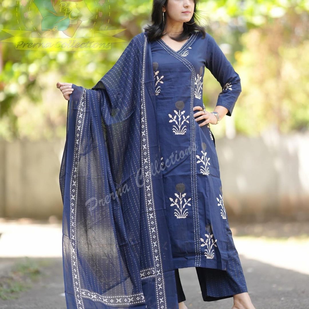 Elegant Flared Suit ! The Perfect Traditional Wear.. Moksha Fashions