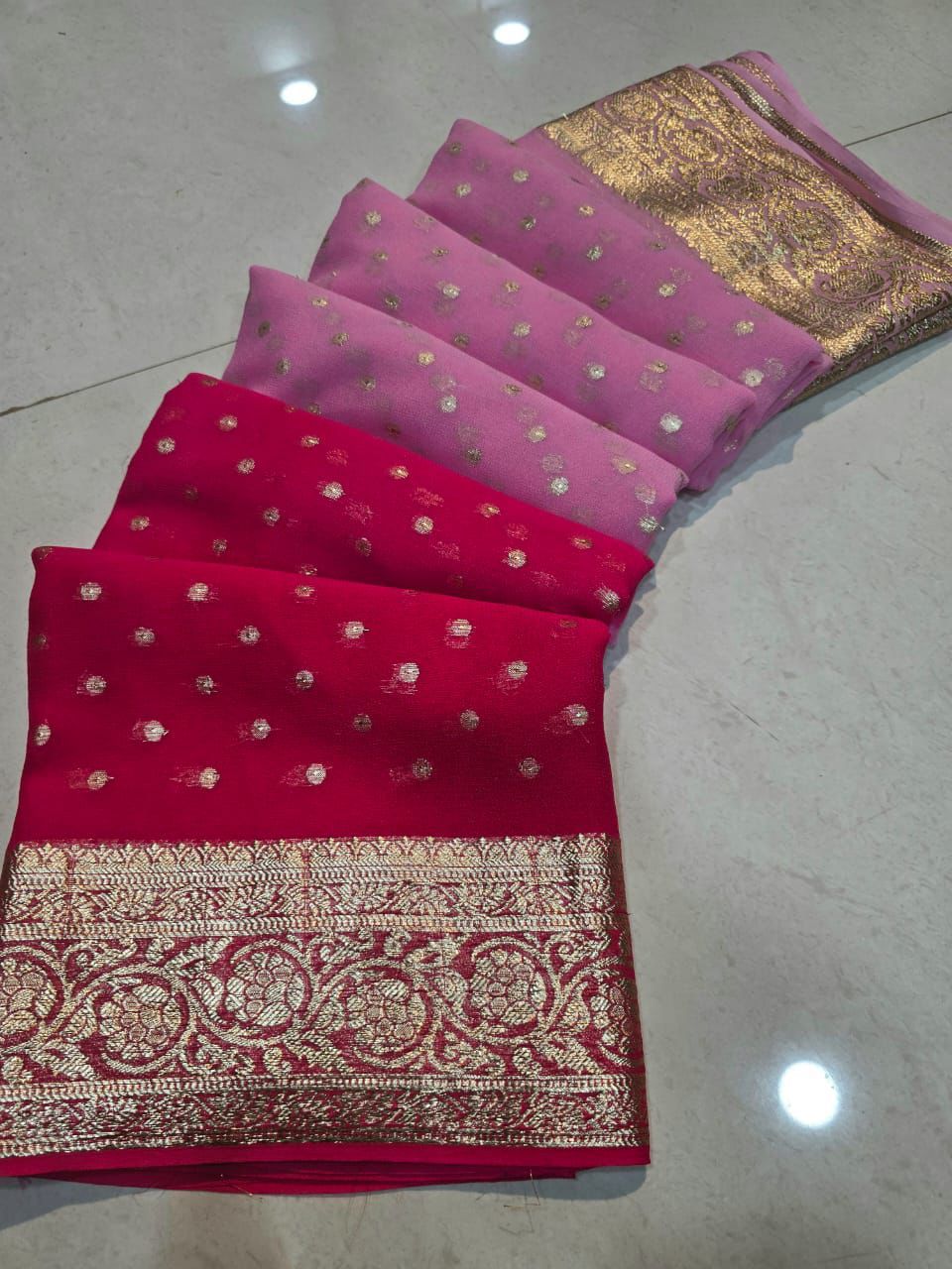 .Heavy Georgette Saree - Moksha Fashions