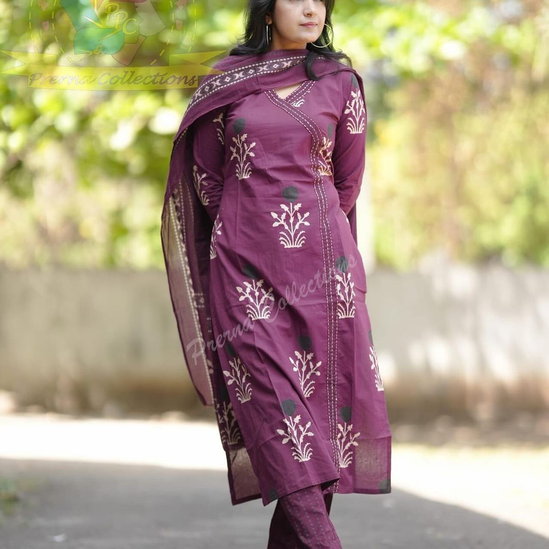 Elegant Flared Suit ! The Perfect Traditional Wear.. Moksha Fashions