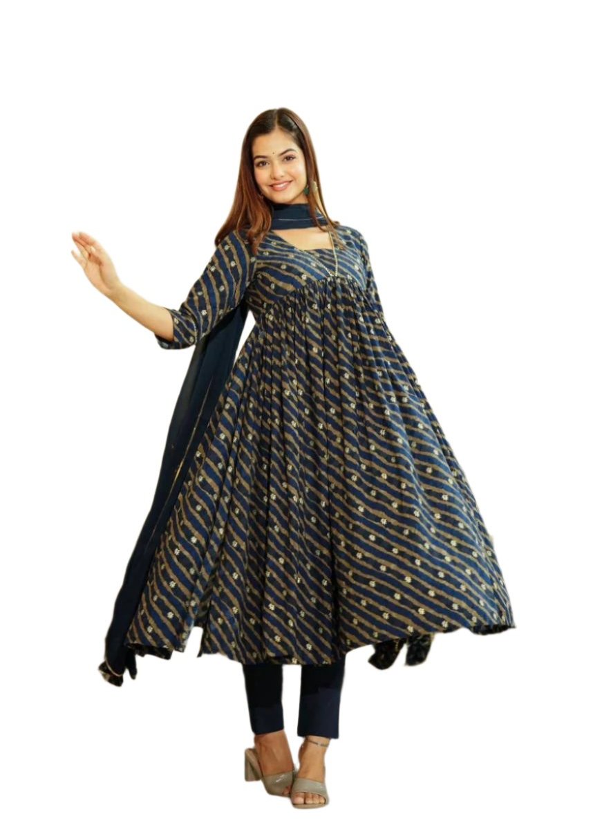 Lahariya Set Designed With Intricate Color Details Moksha Fashions