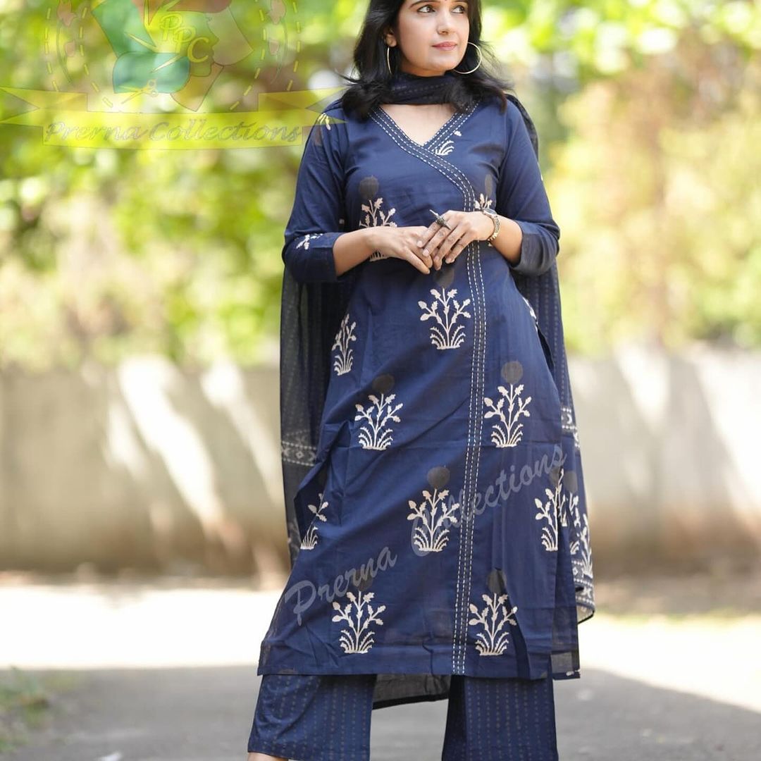 Elegant Flared Suit ! The Perfect Traditional Wear.. Moksha Fashions