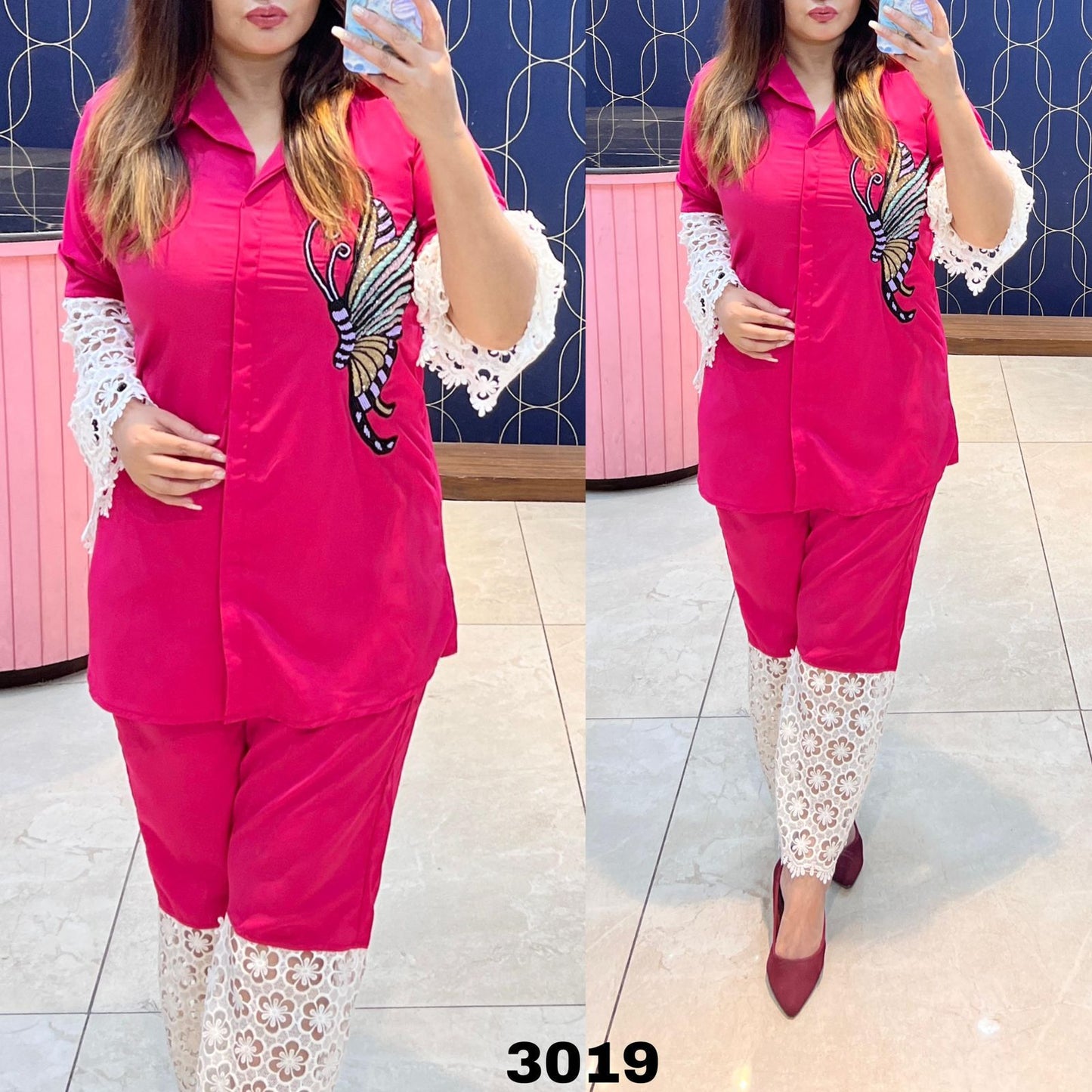 Ravishing Georgette Fabric Designer CordSet Moksha Fashions