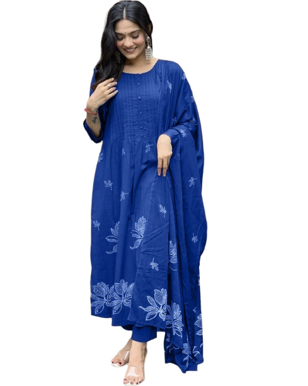 Pintex Cotton Set is perfect For a Day Event at the Festival Moksha Fashions