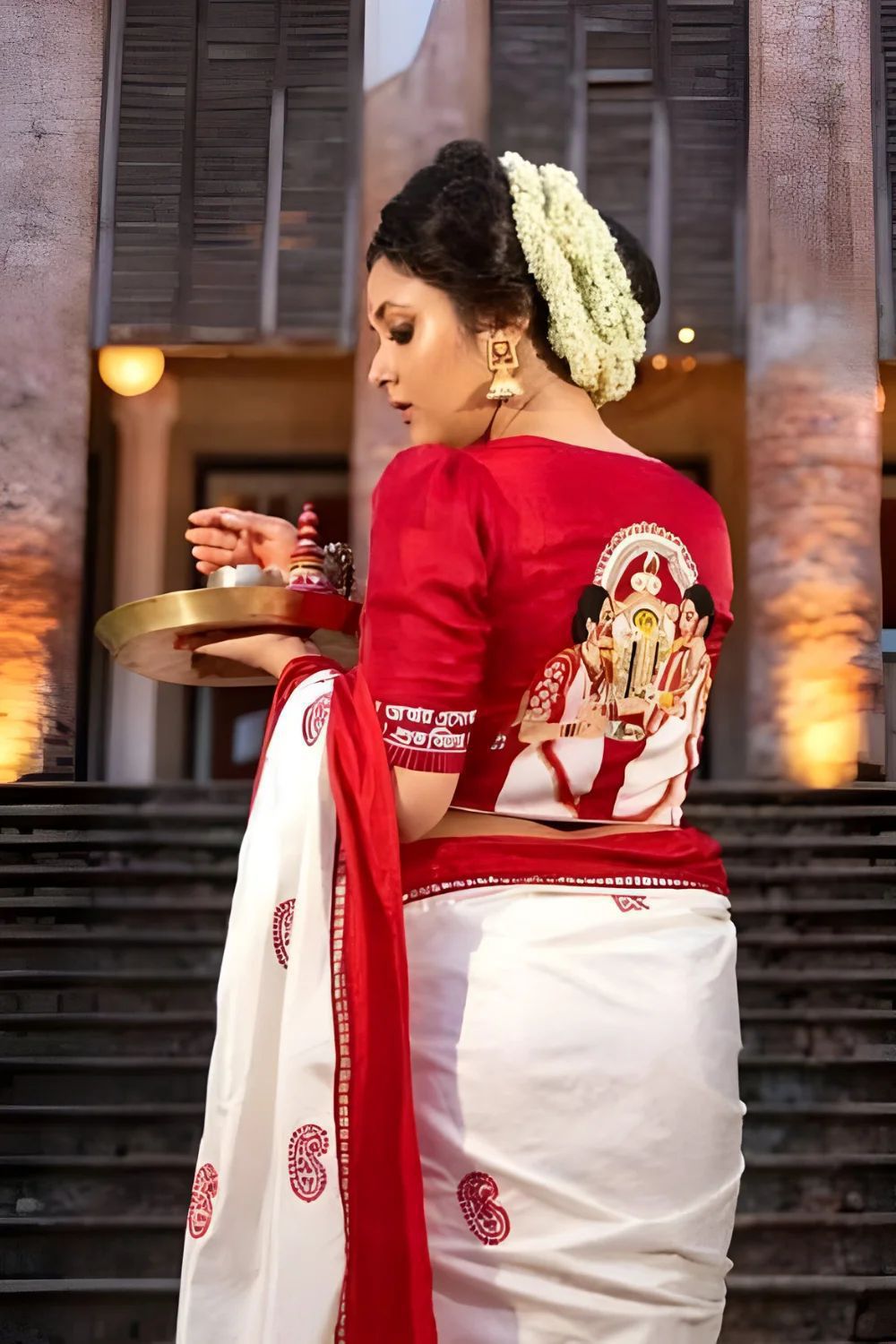 Beautiful Zari Work Elegant Saree Moksha Fashions