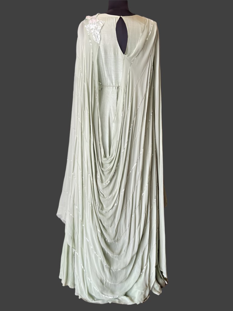 Indo Western Ready To Wear Long Dress Moksha Fashions
