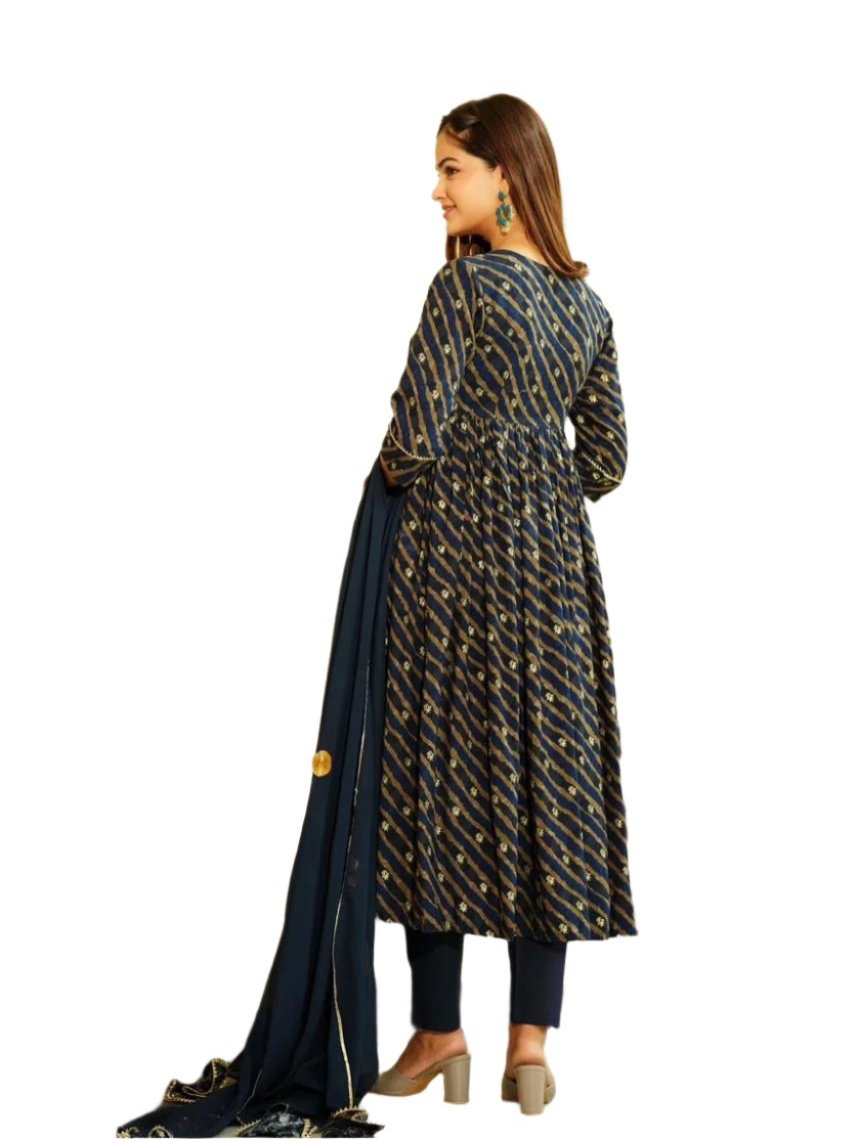 Lahariya Set Designed With Intricate Color Details Moksha Fashions