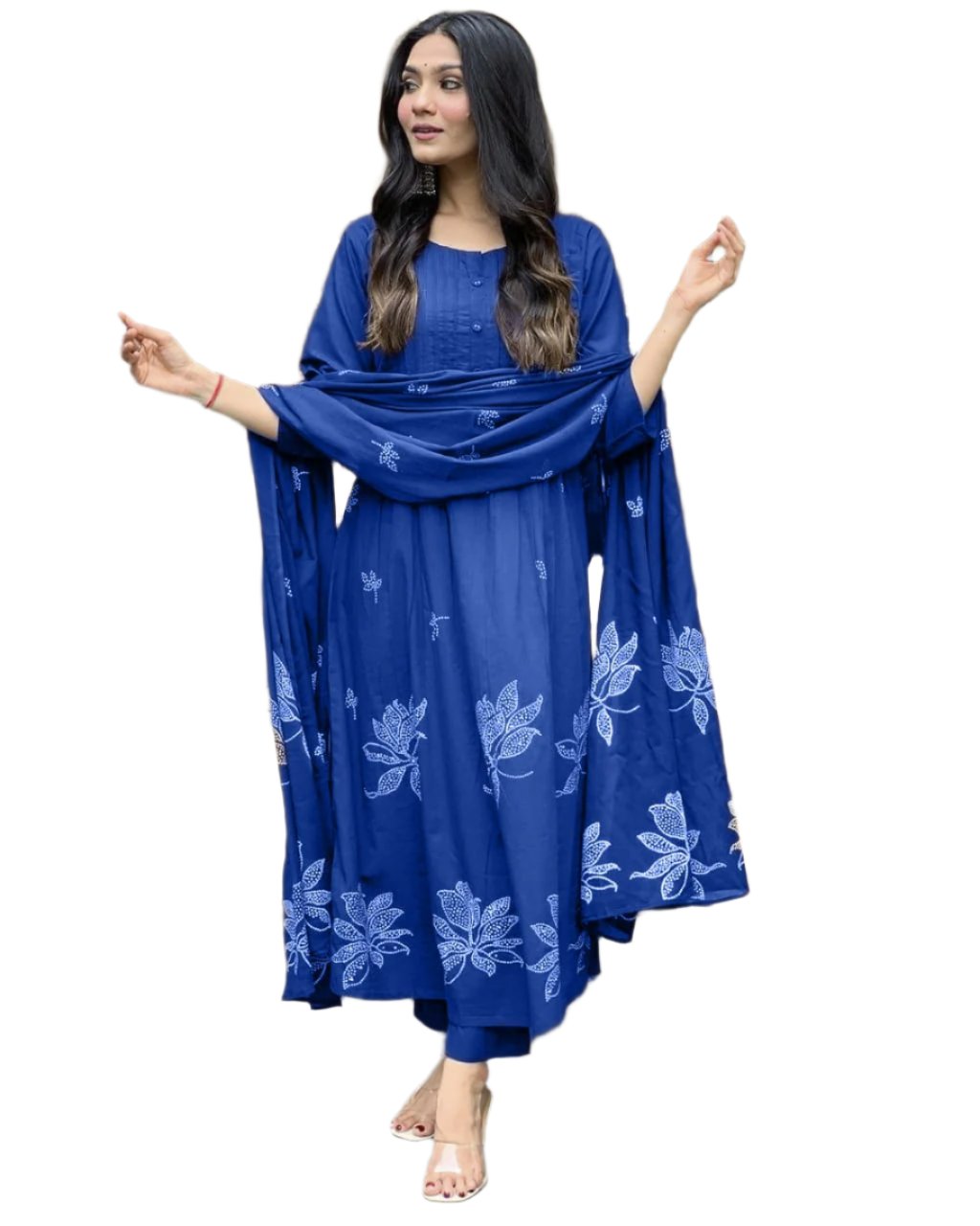 Pintex Cotton Set is perfect For a Day Event at the Festival Moksha Fashions