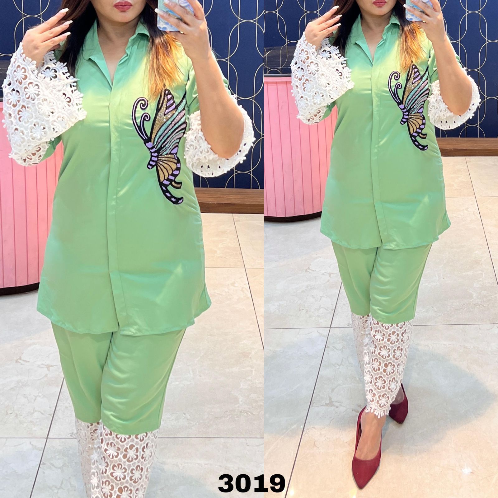 Ravishing Georgette Fabric Designer CordSet Moksha Fashions