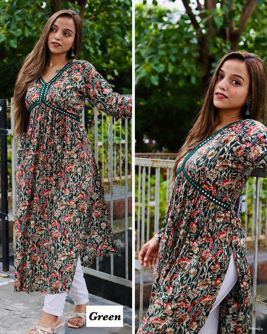 Elegant Full Flair Dress Moksha Fashions