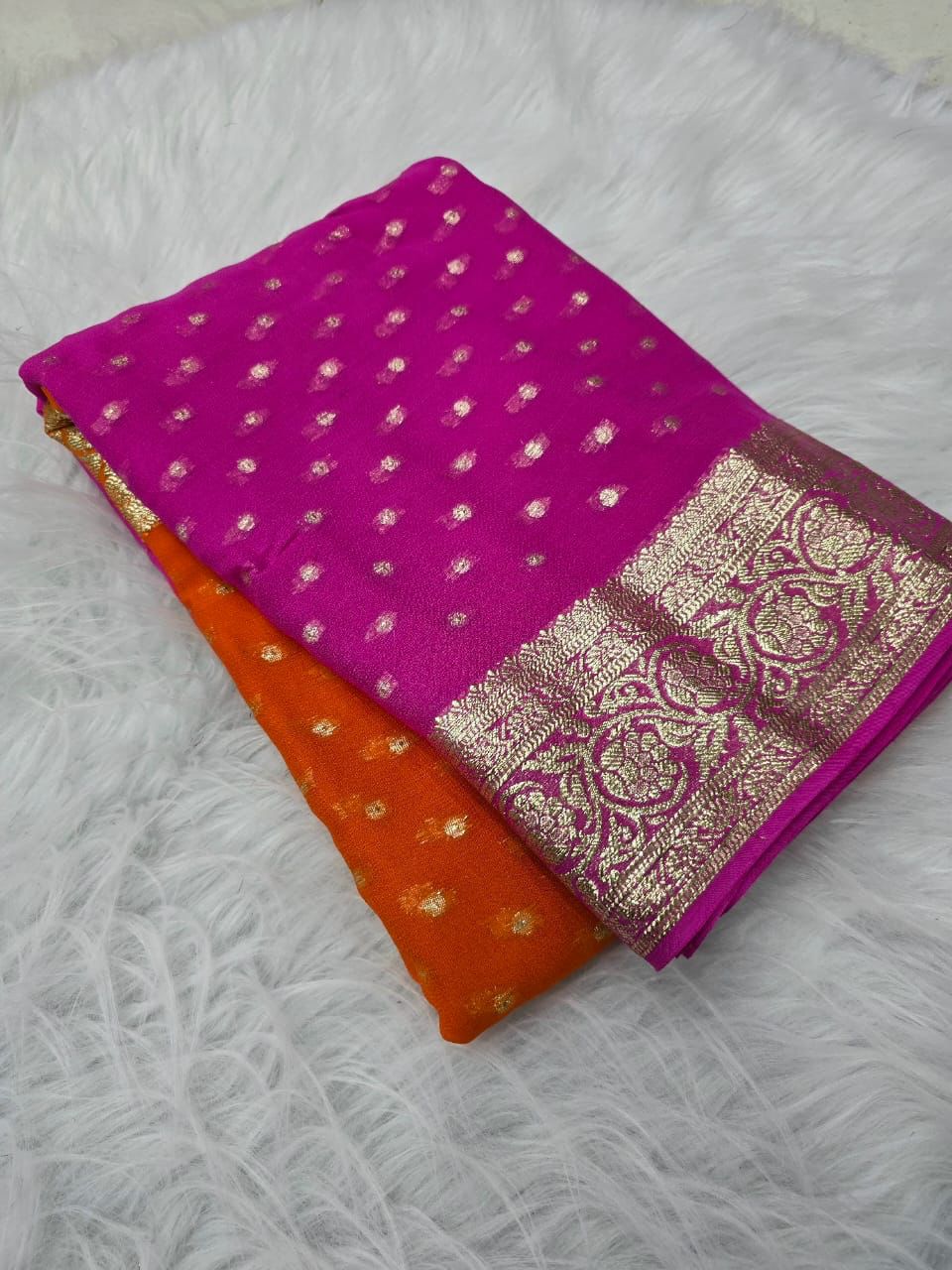 .Heavy Georgette Saree - Moksha Fashions
