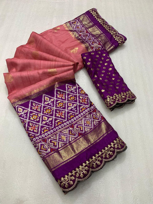 .Exclusive Printed Silk Saree - Moksha Fashions