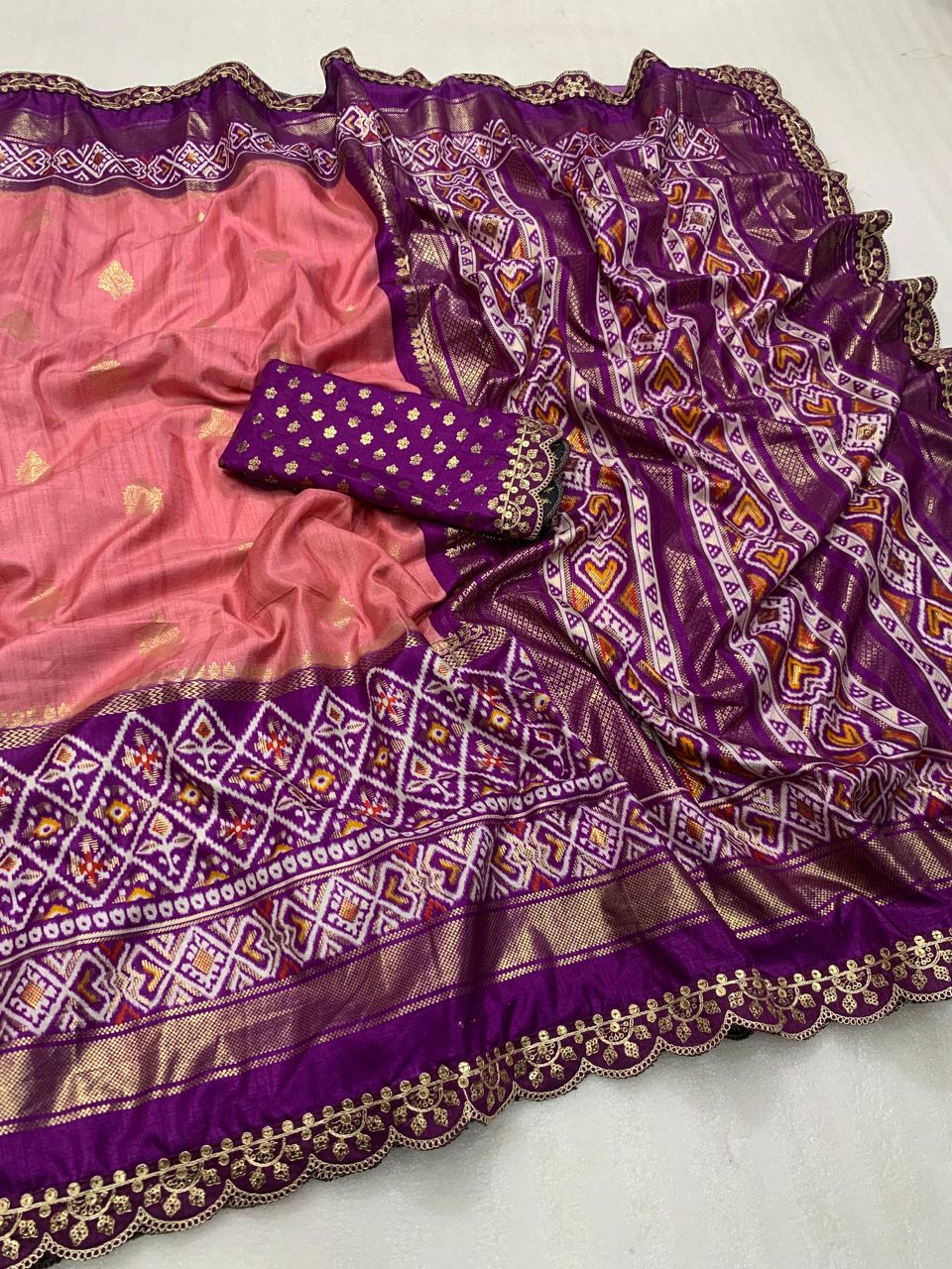 .Exclusive Printed Silk Saree - Moksha Fashions