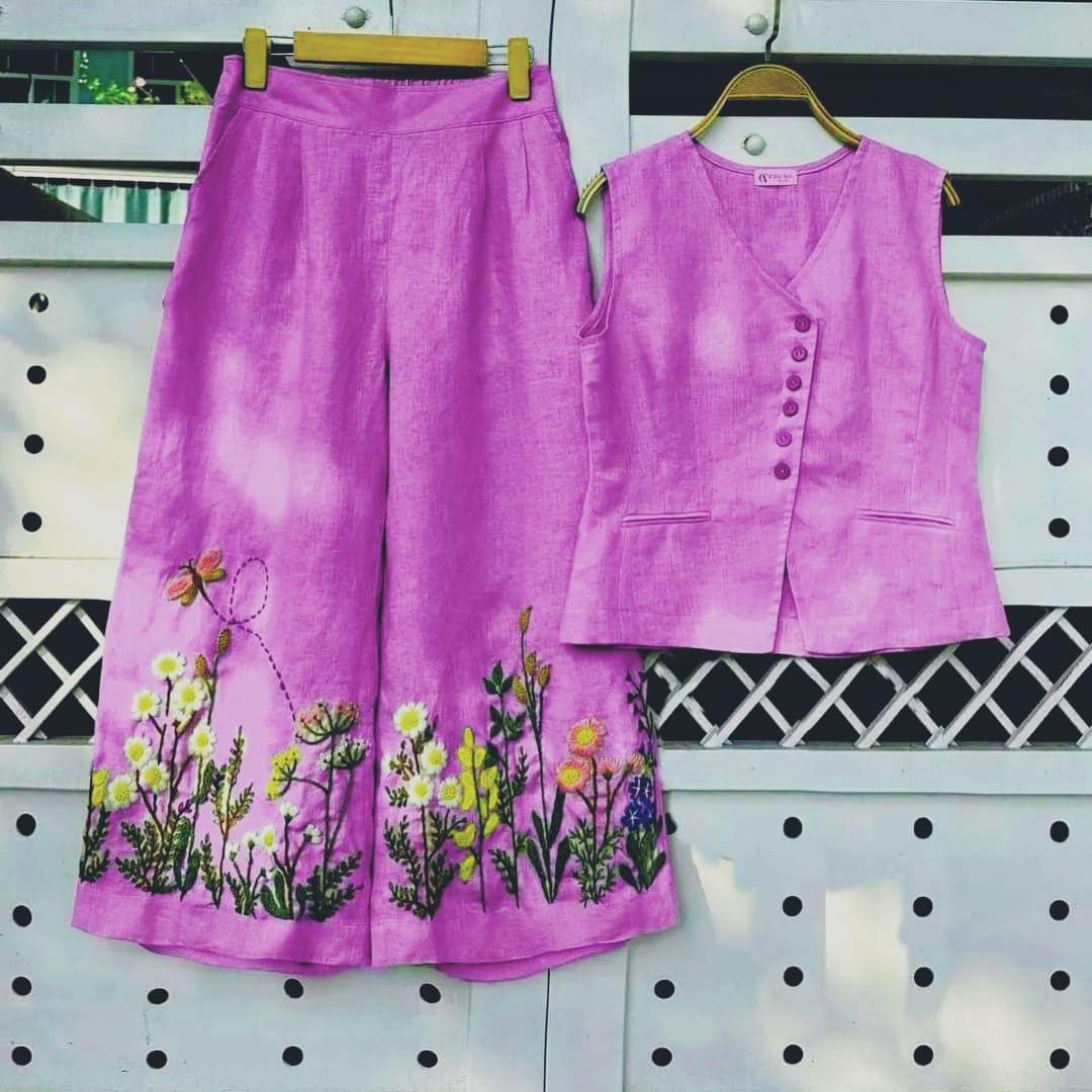 Beautiful Colors Embroidery Work Co-ord Sets Moksha Fashions
