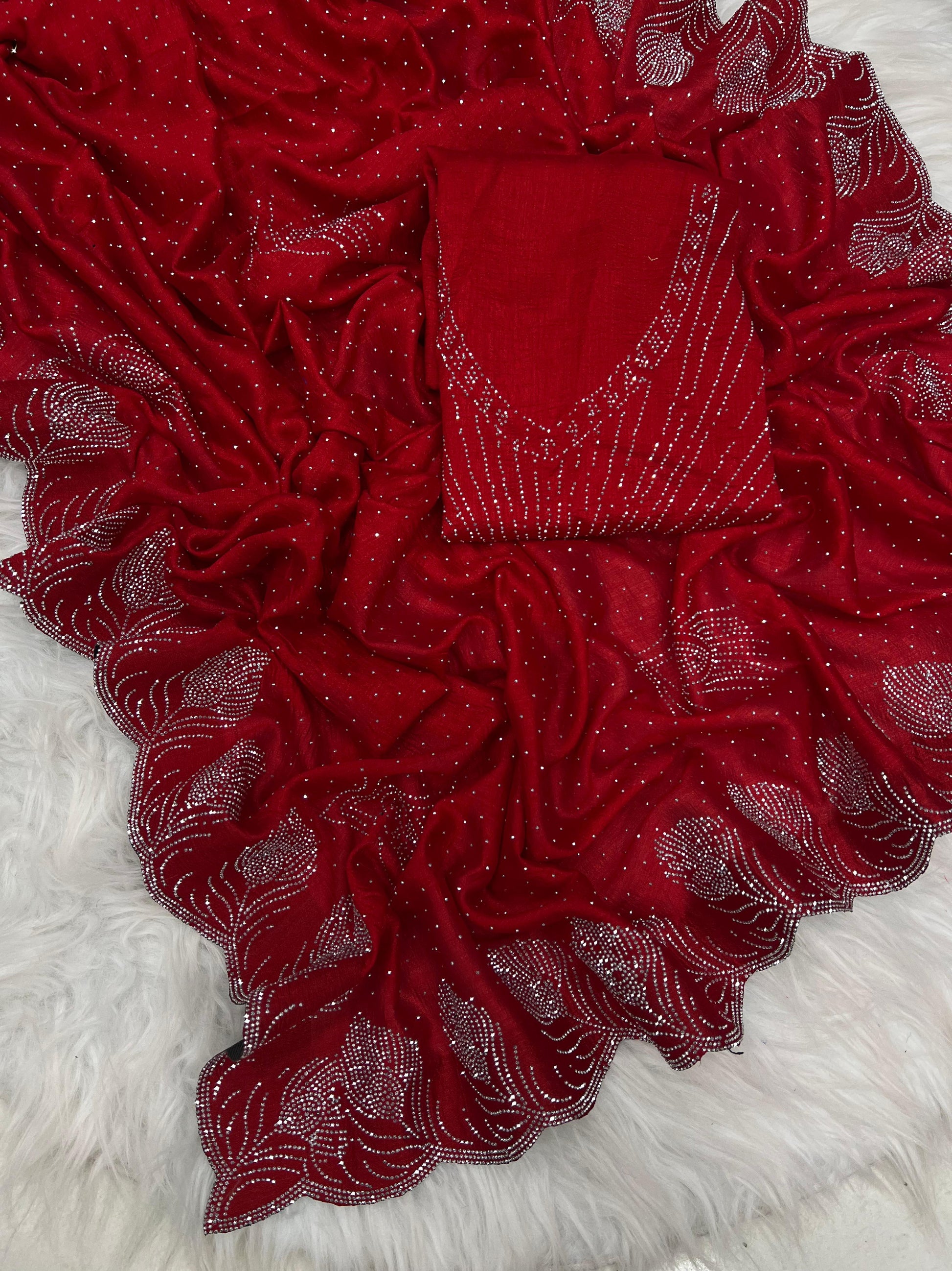.Heavy Rangoli Saree - Moksha Fashions