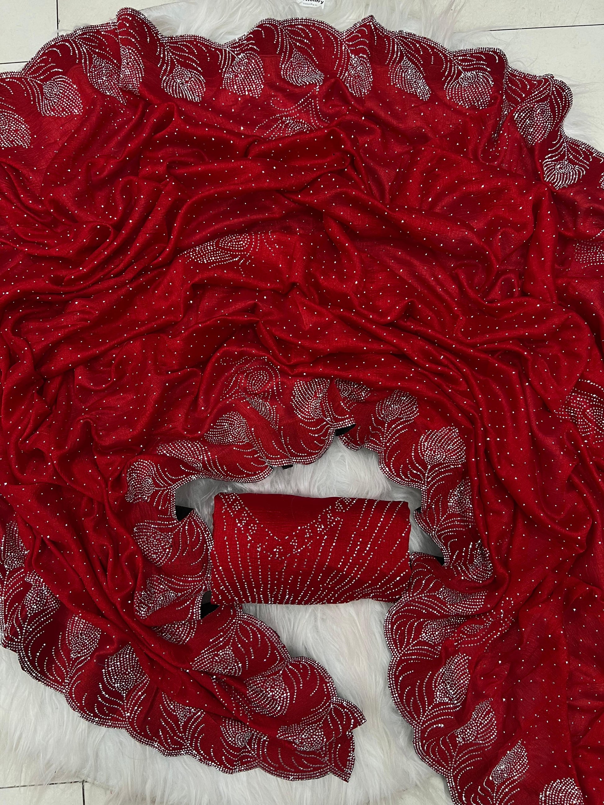.Heavy Rangoli Saree - Moksha Fashions