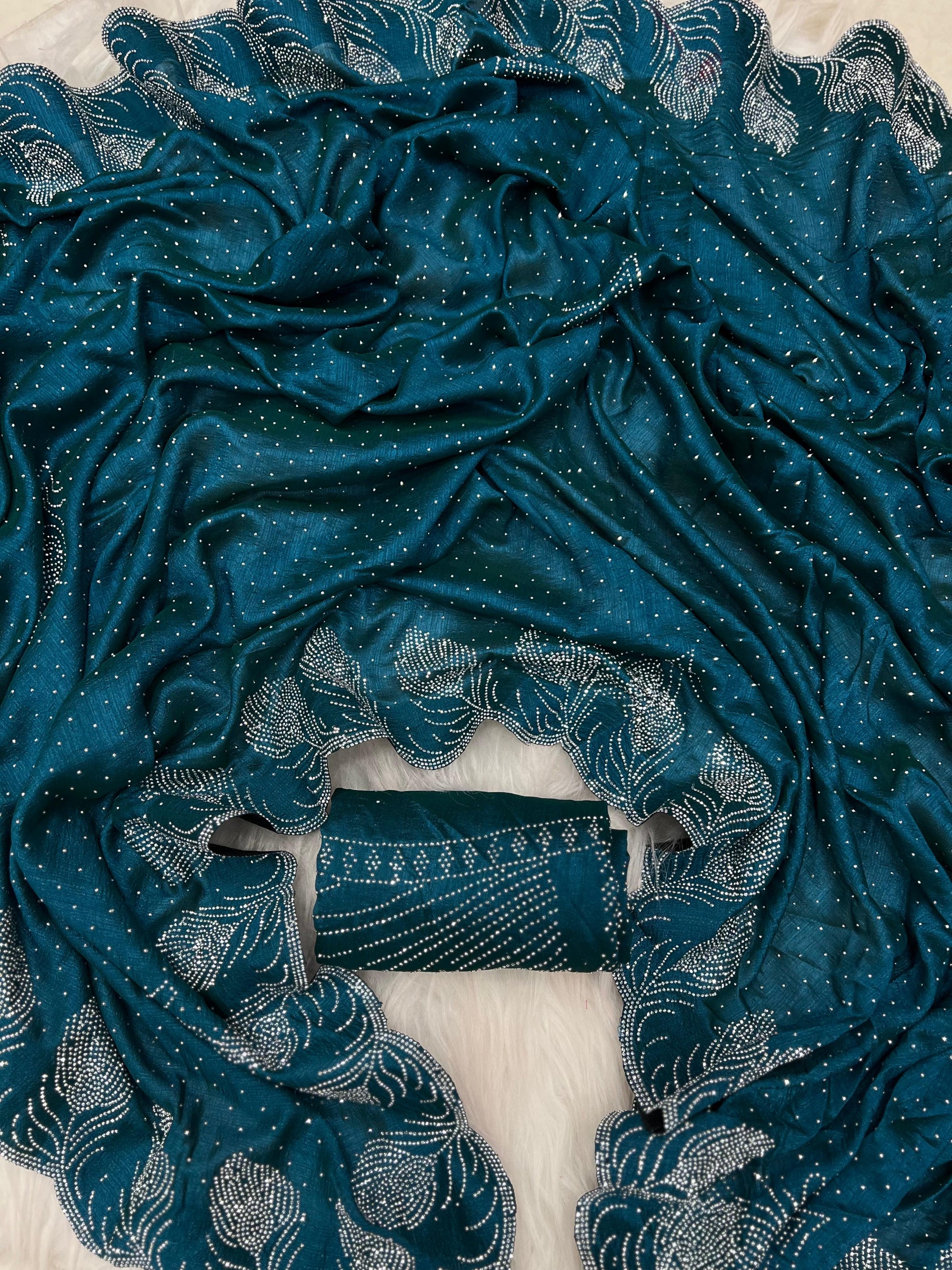 .Heavy Rangoli Saree - Moksha Fashions