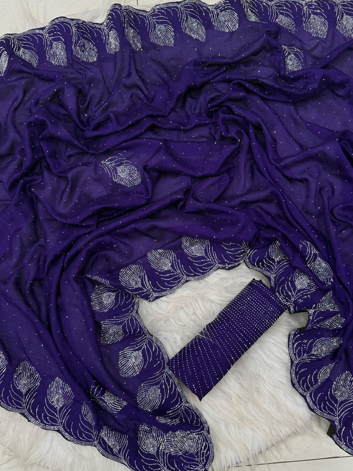 .Heavy Rangoli Saree - Moksha Fashions