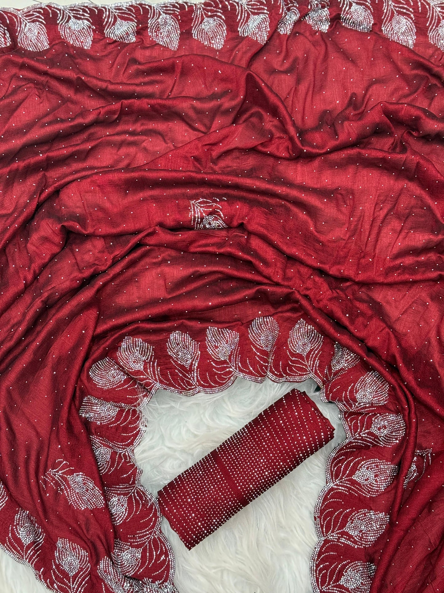 .Heavy Rangoli Saree - Moksha Fashions