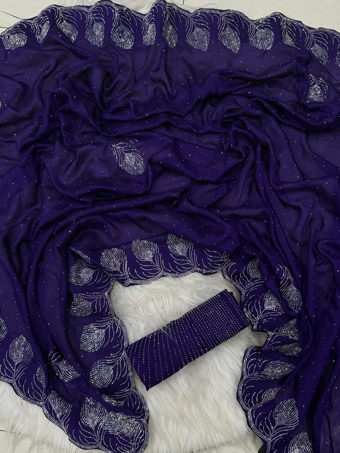 .Heavy Rangoli Saree - Moksha Fashions