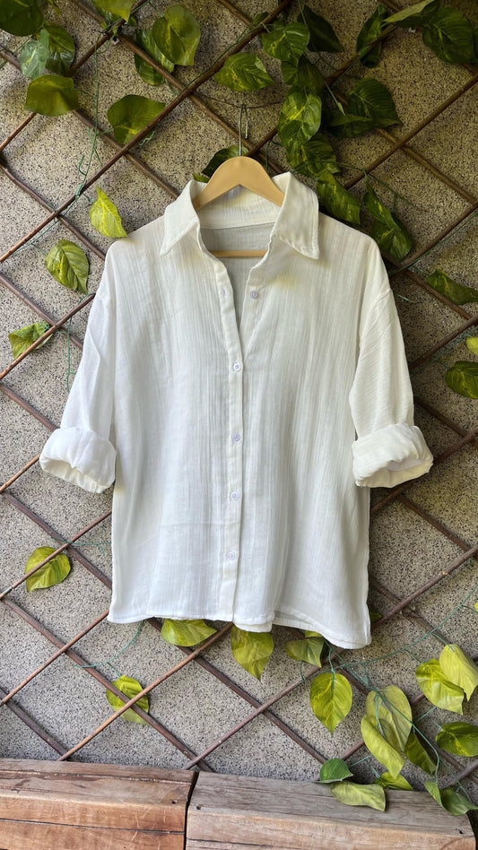 Lightweight MulMul Cotton Shirt for Women – Comfortable & Chic Everyday Wear - Moksha Fashions