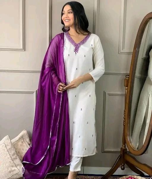 Kurta Bottom Dupatta Set - Moksha Fashions