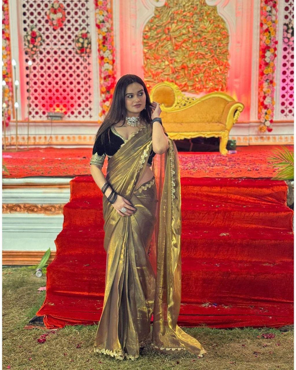 .Jimichu Trendy Saree - Moksha Fashions
