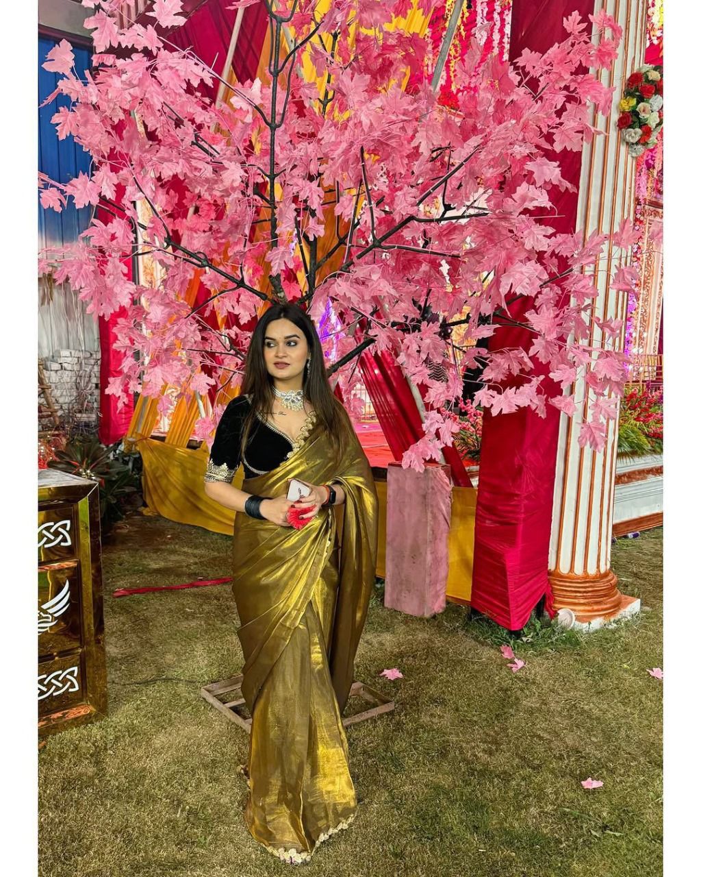 .Jimichu Trendy Saree - Moksha Fashions