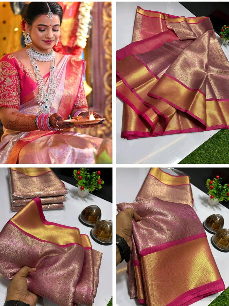 Soft Tissue Saree - Moksha Fashions