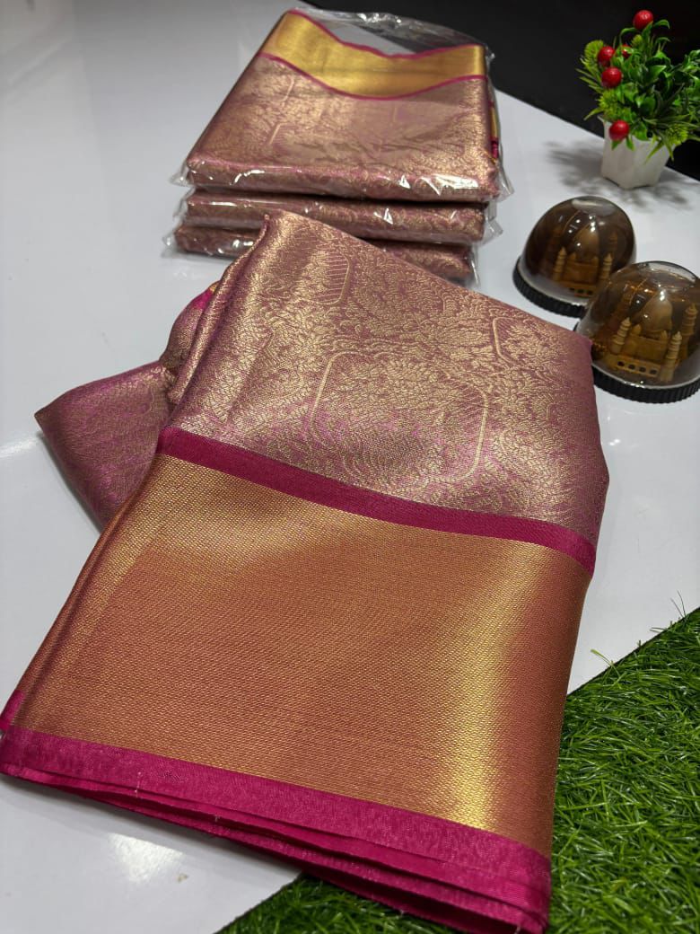 Soft Tissue Saree - Moksha Fashions