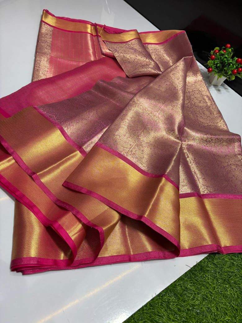 Soft Tissue Saree - Moksha Fashions
