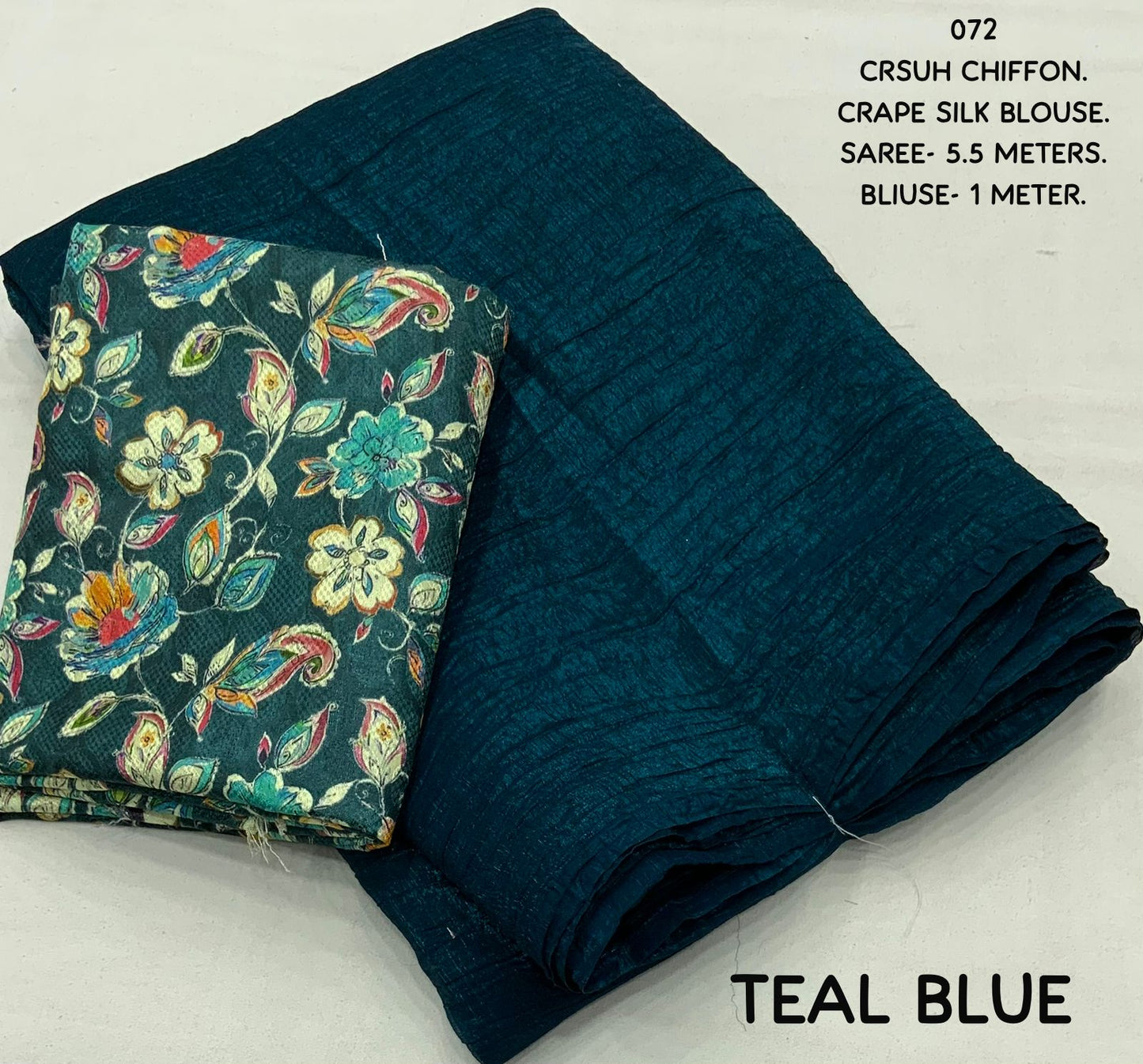 Woven Shine- Soft Crush Chiffon Saree Moksha Fashions