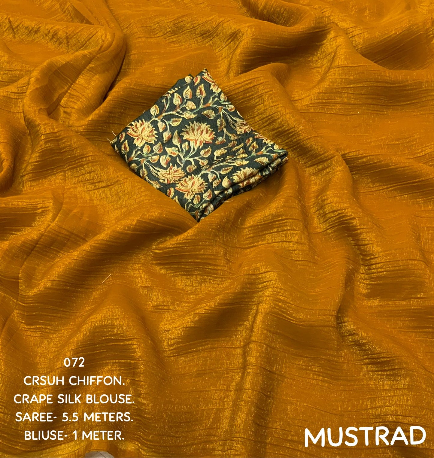 Captivating Crush Chiffon Saree Moksha Fashions
