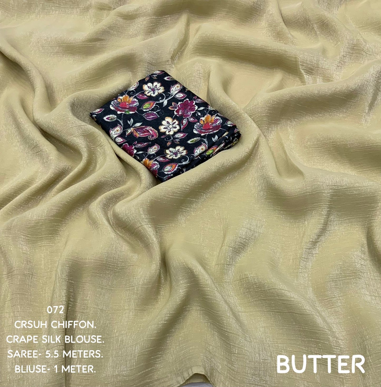 Captivating Crush Chiffon Saree Moksha Fashions