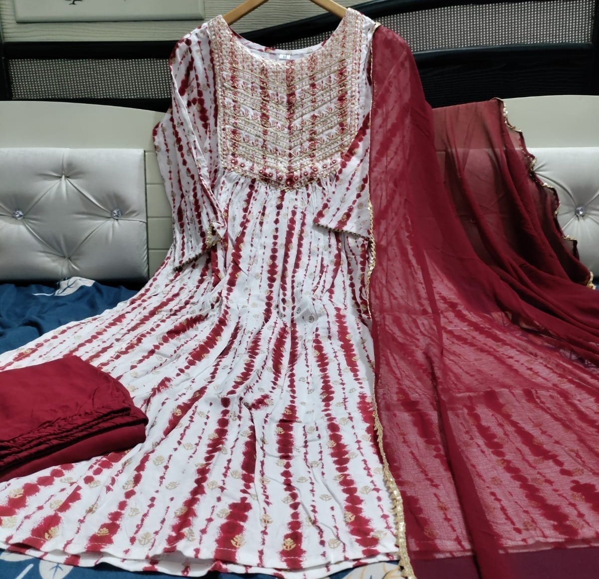 Tie & Dye -  Stylish Kurta Trousers Moksha Fashions