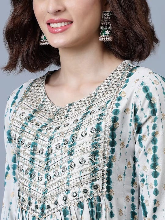 Tie & Dye -  Stylish Kurta Trousers Moksha Fashions