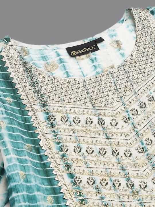 Tie & Dye -  Stylish Kurta Trousers Moksha Fashions