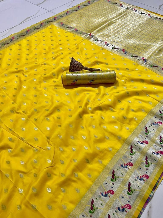 Charming- PETHANI SILK SILVER KANCHIVRAM Moksha Fashions