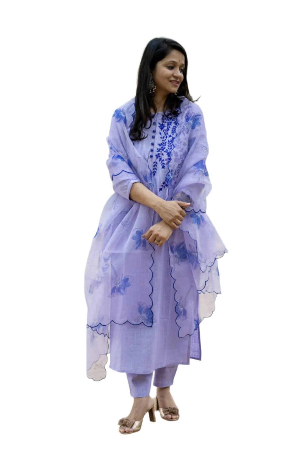 Premium Pure Organza Thread Embroidery Work Moksha Fashions