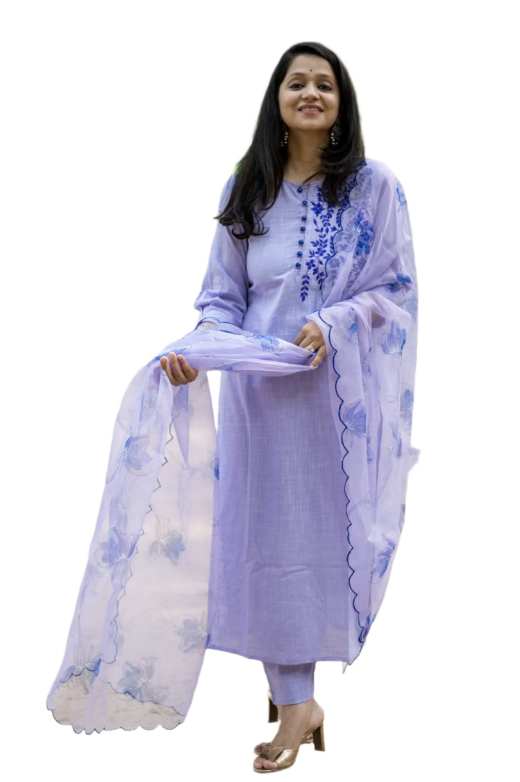 Premium Pure Organza Thread Embroidery Work Moksha Fashions