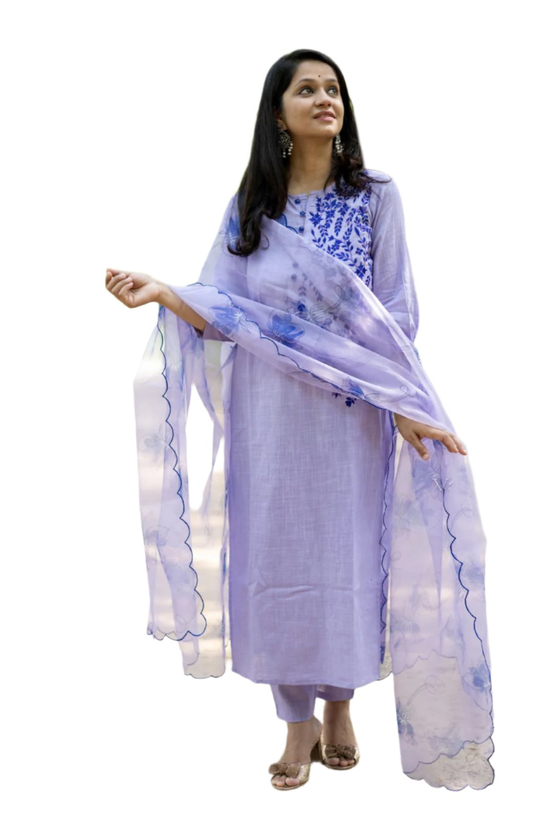 Premium Pure Organza Thread Embroidery Work Moksha Fashions