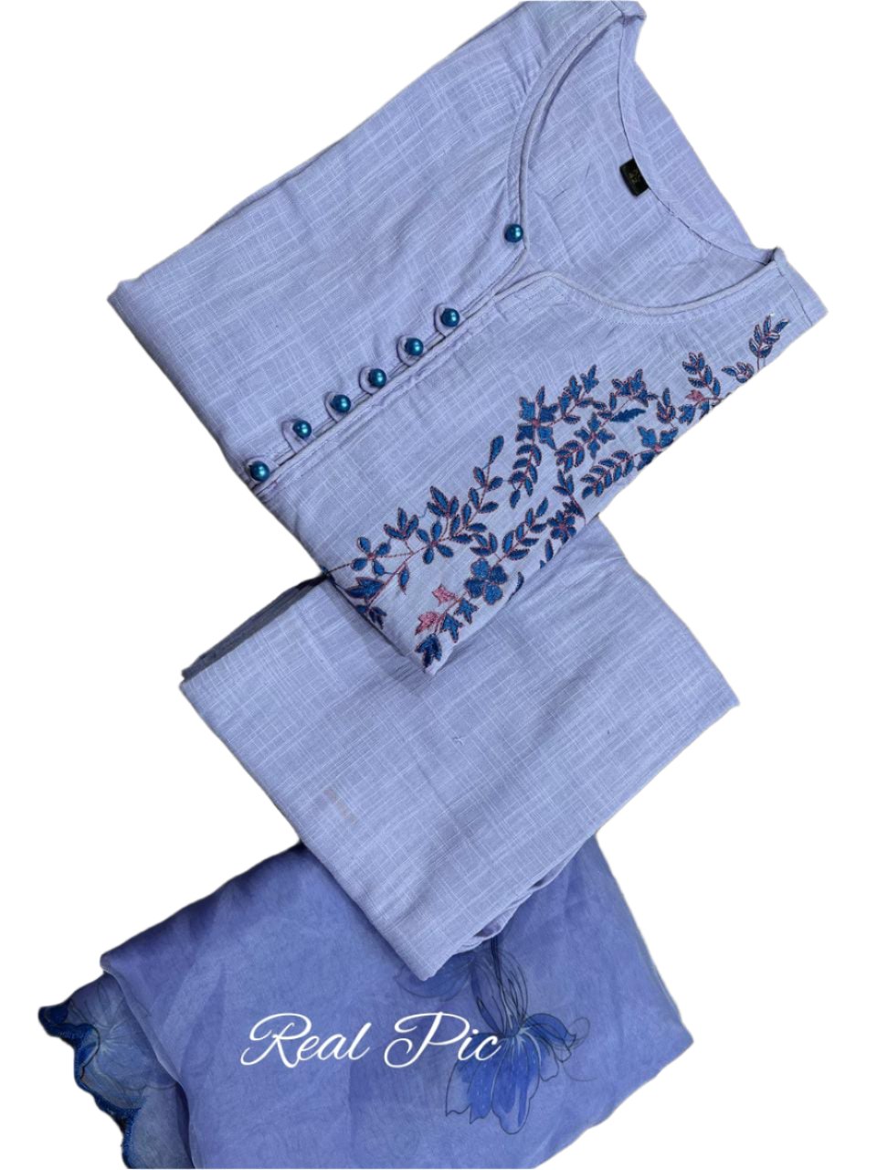 Premium Pure Organza Thread Embroidery Work Moksha Fashions