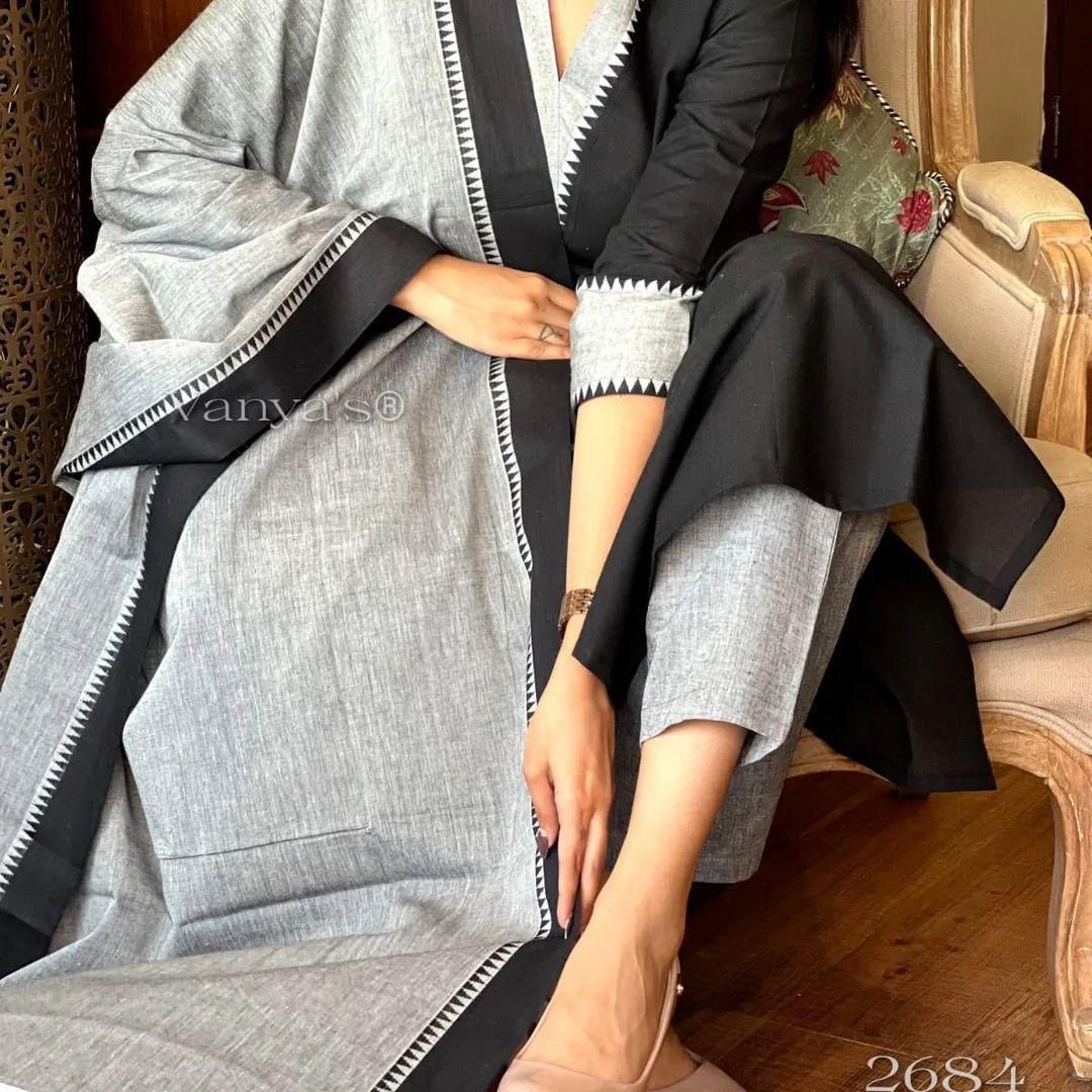 Pure Fine South Cotton Temple Border Suit Moksha Fashions