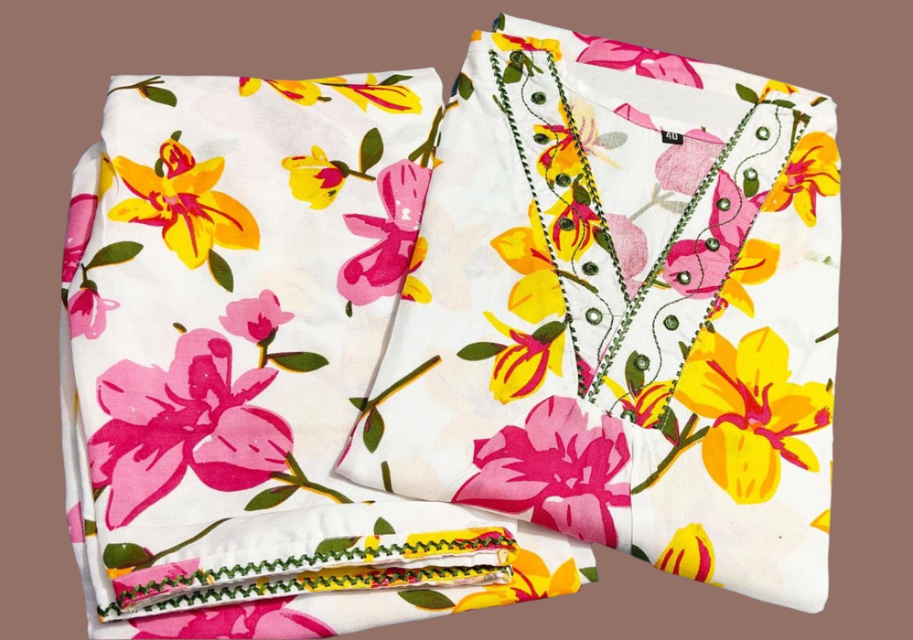 Floral Cord Set Moksha Fashions