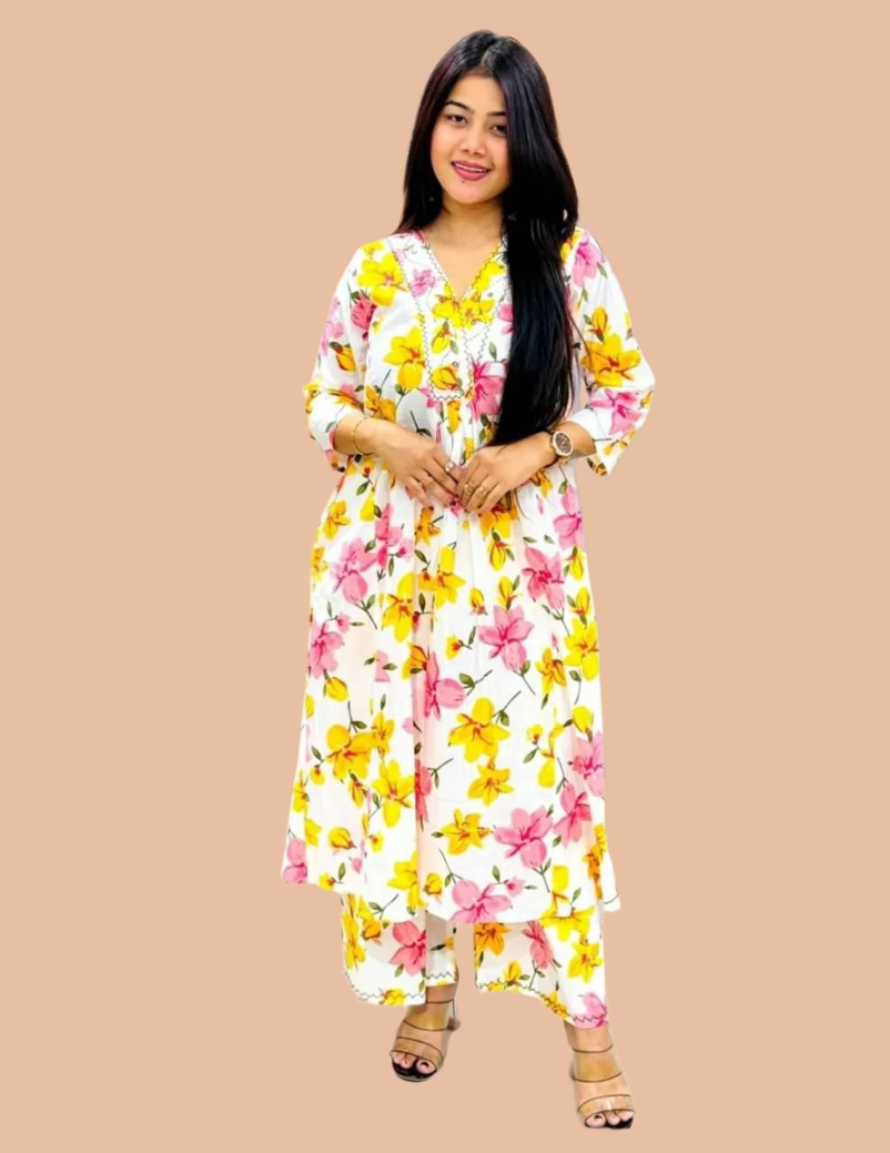 Floral Cord Set Moksha Fashions