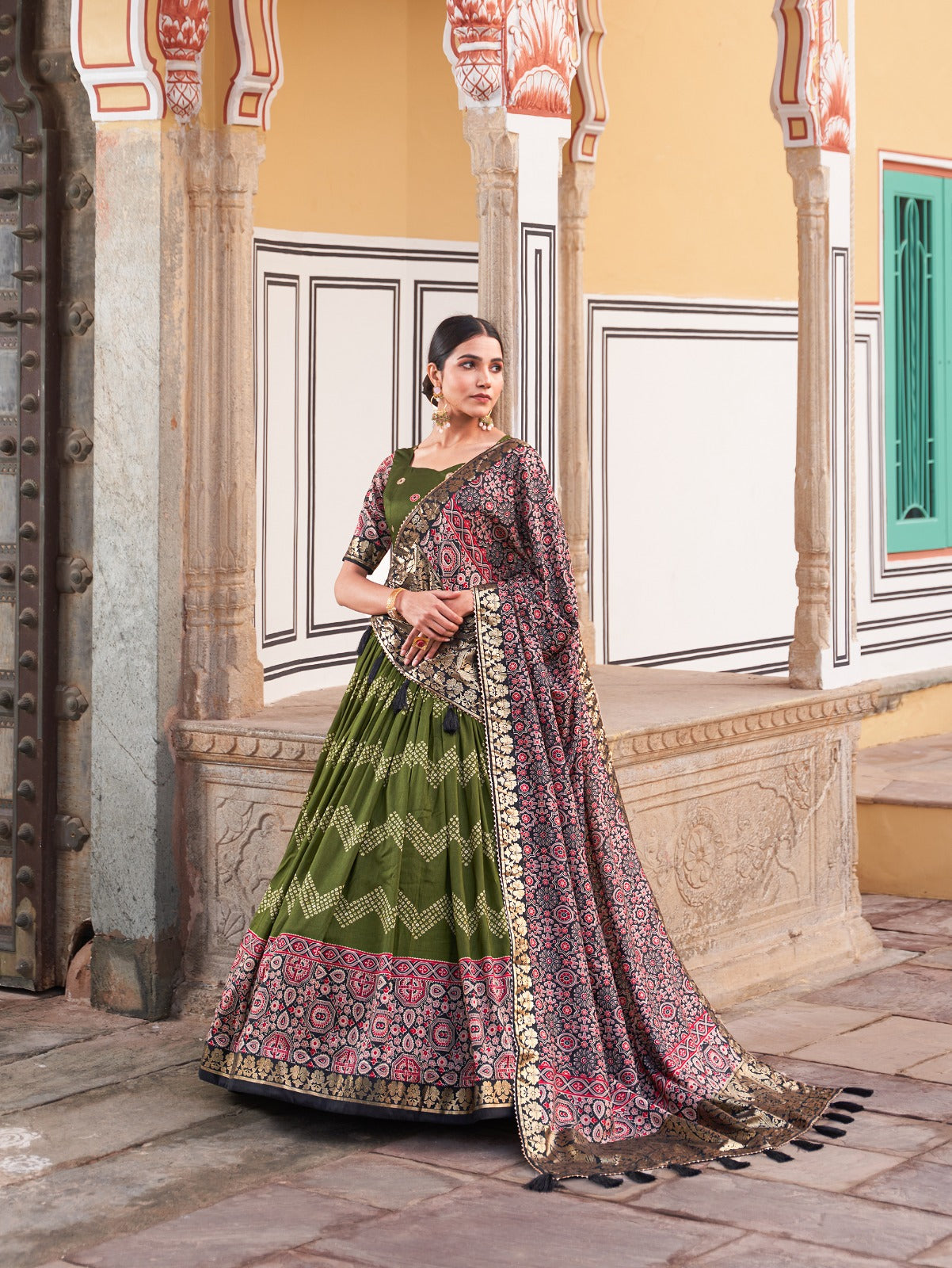 PREMIUM QUALITY TUSSAR SILK LEHNGA CHOLI Moksha Fashions