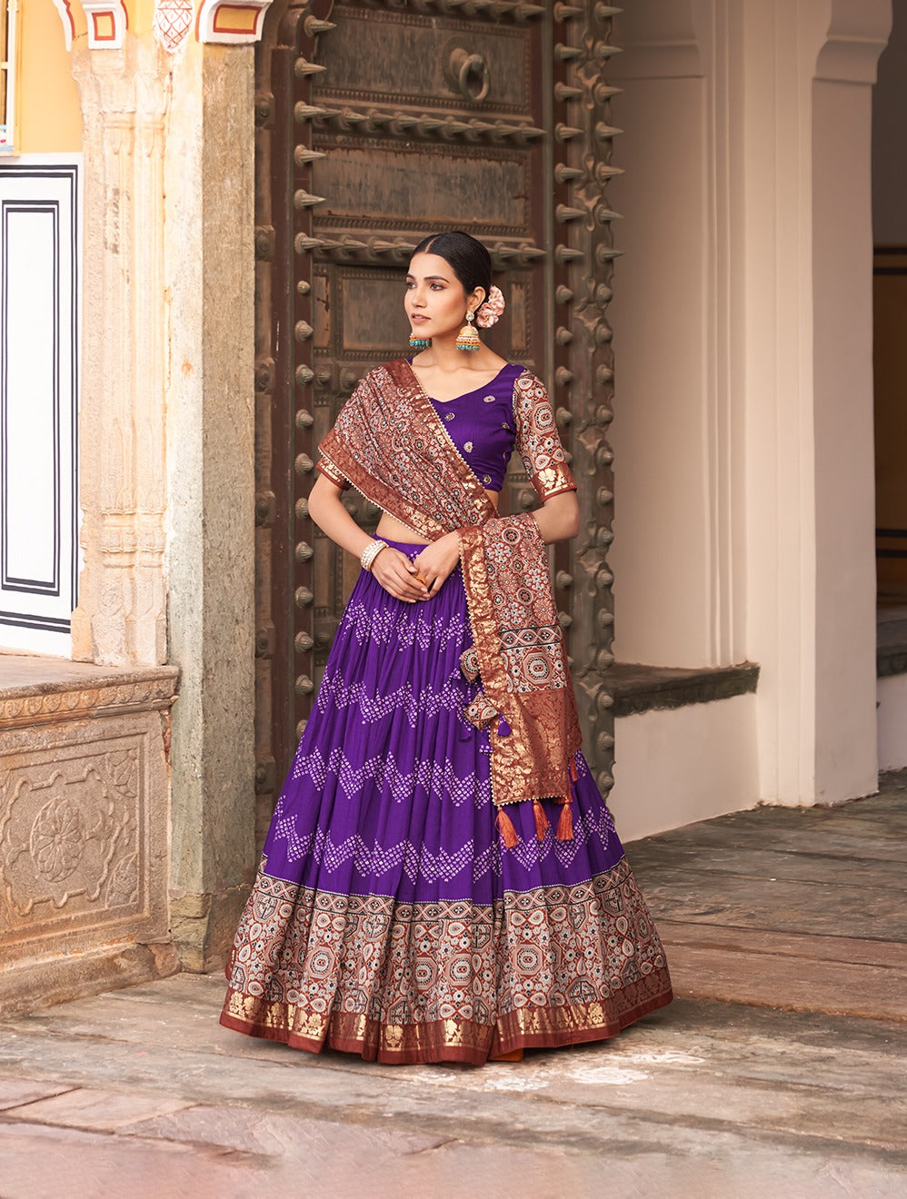 PREMIUM QUALITY TUSSAR SILK LEHNGA CHOLI Moksha Fashions