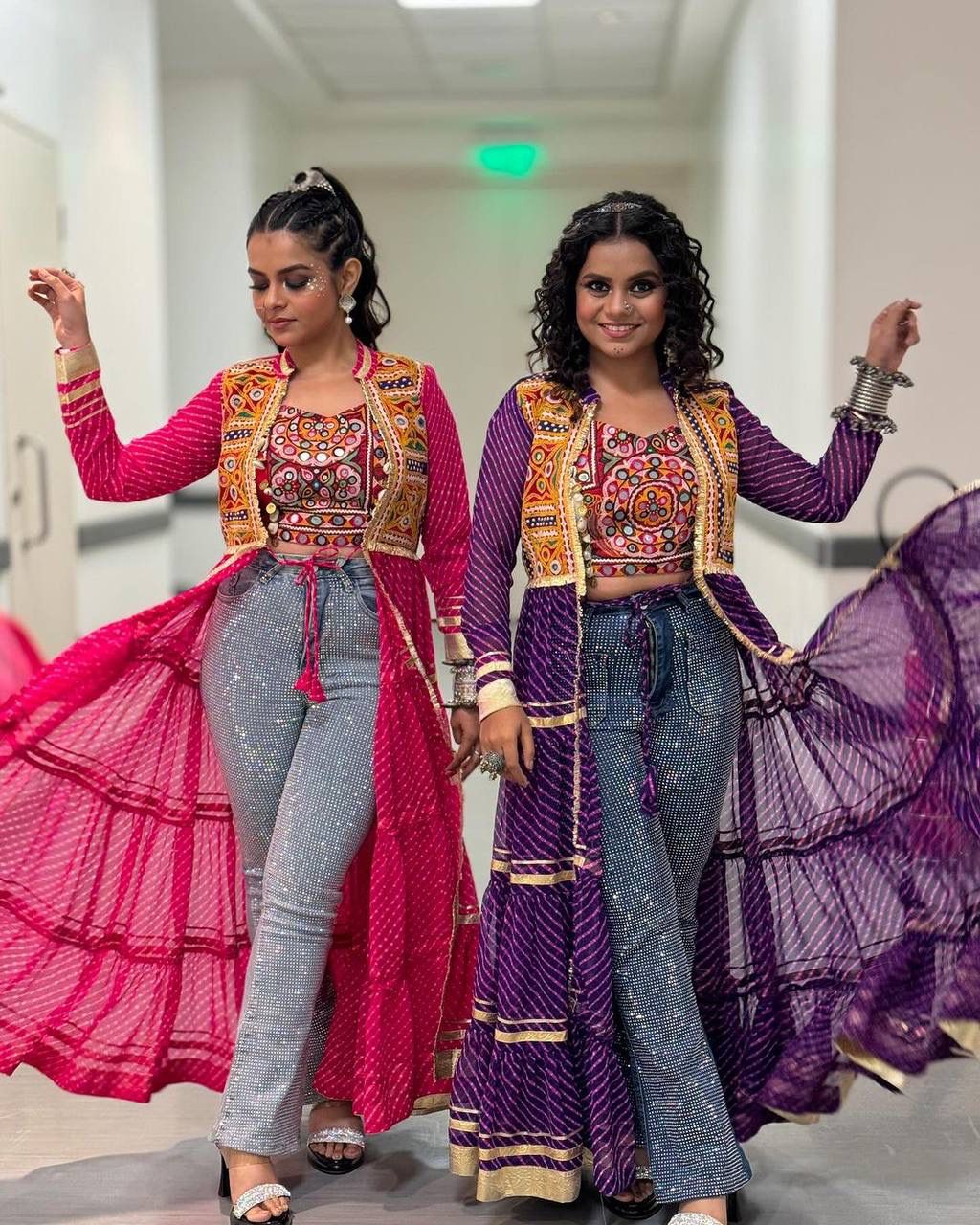 Catchy & Trending Navratri Special Shrug And Blouse Moksha Fashions