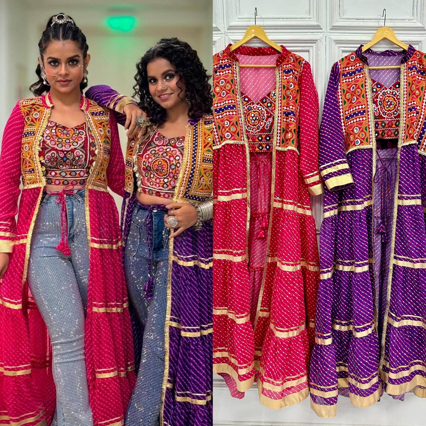 Catchy & Trending Navratri Special Shrug And Blouse Moksha Fashions