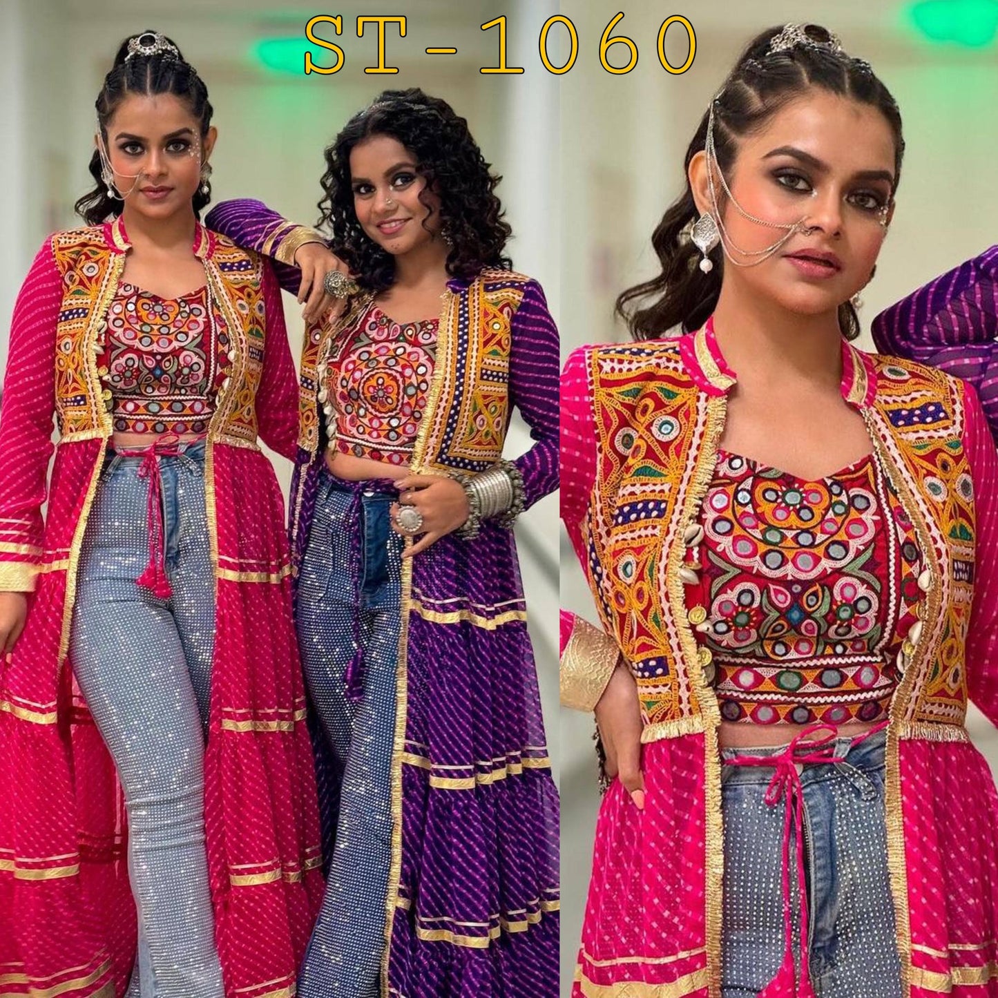 Catchy & Trending Navratri Special Shrug And Blouse Moksha Fashions