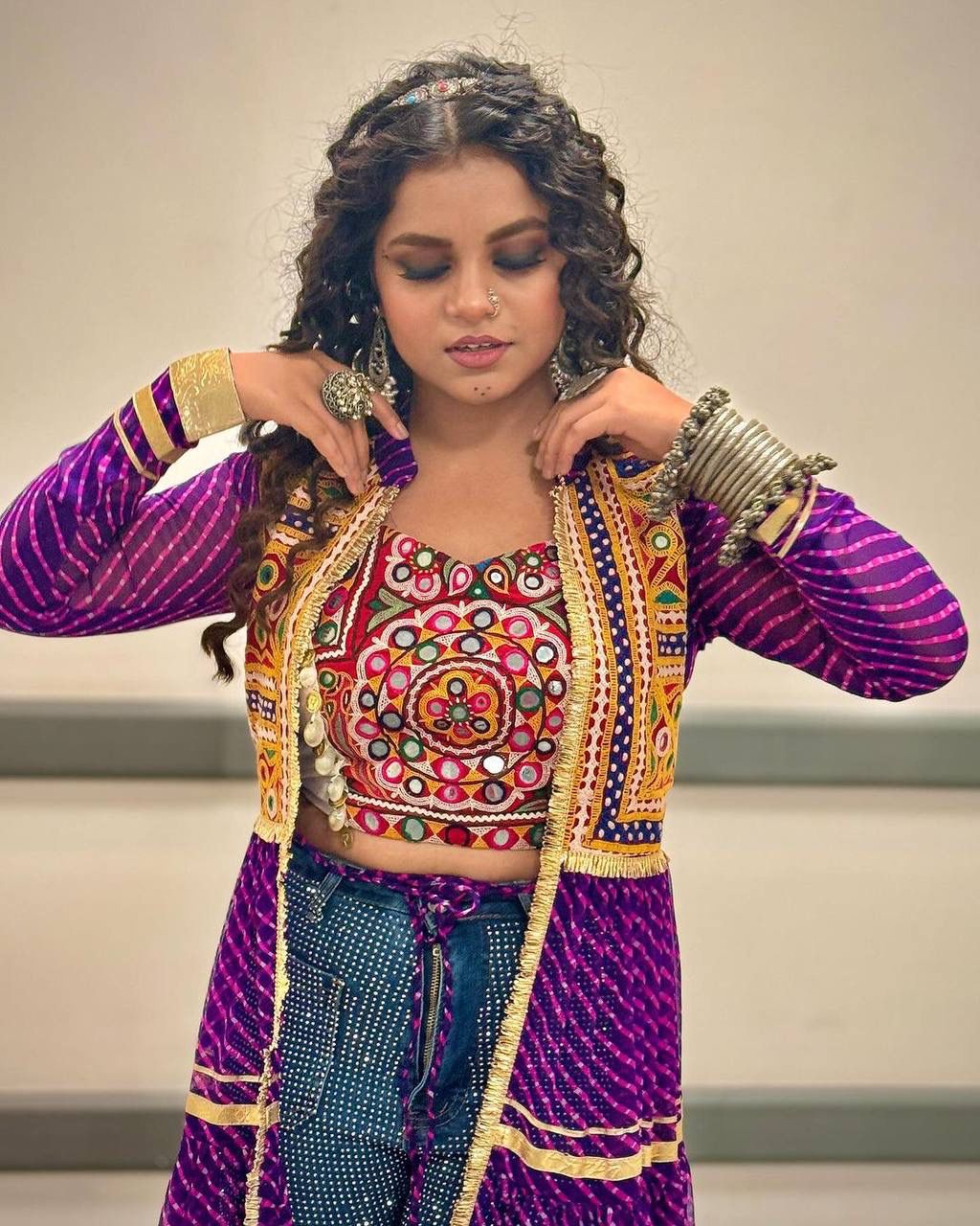 Catchy & Trending Navratri Special Shrug And Blouse Moksha Fashions